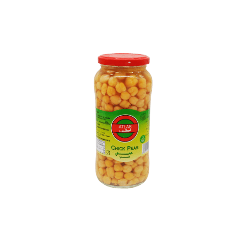 حمص حب علبة زجاج